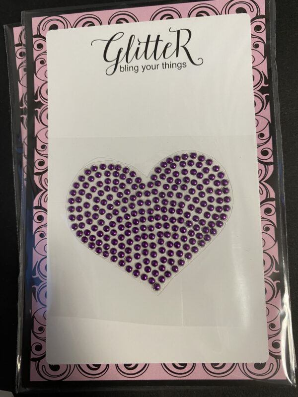 Стикер за декорация – голямо сърце – purple Стикери Art, Home & Decor 2