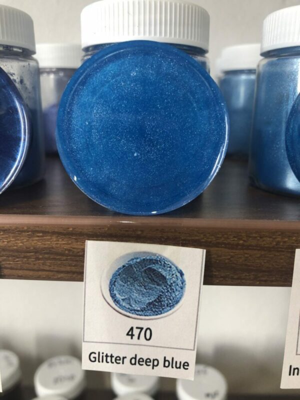 GLITTER DEEP BLUE-470 Оцветители и пигменти Art, Home & Decor 3